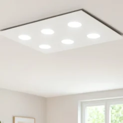 Plafoniere Moderne-Top Light Plafoniera moderna rettangolare toplight area bianca per cucina