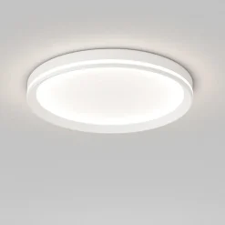 Plafoniere Moderne-Top Light Plafoniera moderna rotonda bianca biemissione led 37w cct area
