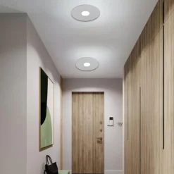 Plafoniere Moderne-Top Light Plafoniera moderna rotonda grigio cloud