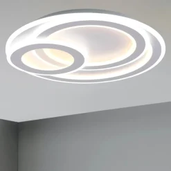 Plafoniere Moderne-Selezionato da Mazzolaluce Plafoniera moderna rotonda led da 2700k a 6000k per salotto