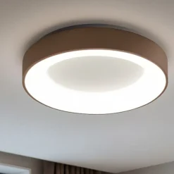 Plafoniere Moderne-Vivida International Plafoniera moderna rotonda sabbia 40w 3000k 4000k dimmerabile vivida inner-r