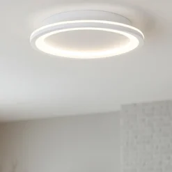 Plafoniere Moderne-Selezionato da Mazzolaluce Plafoniera moderna sottile led 3000k bianca