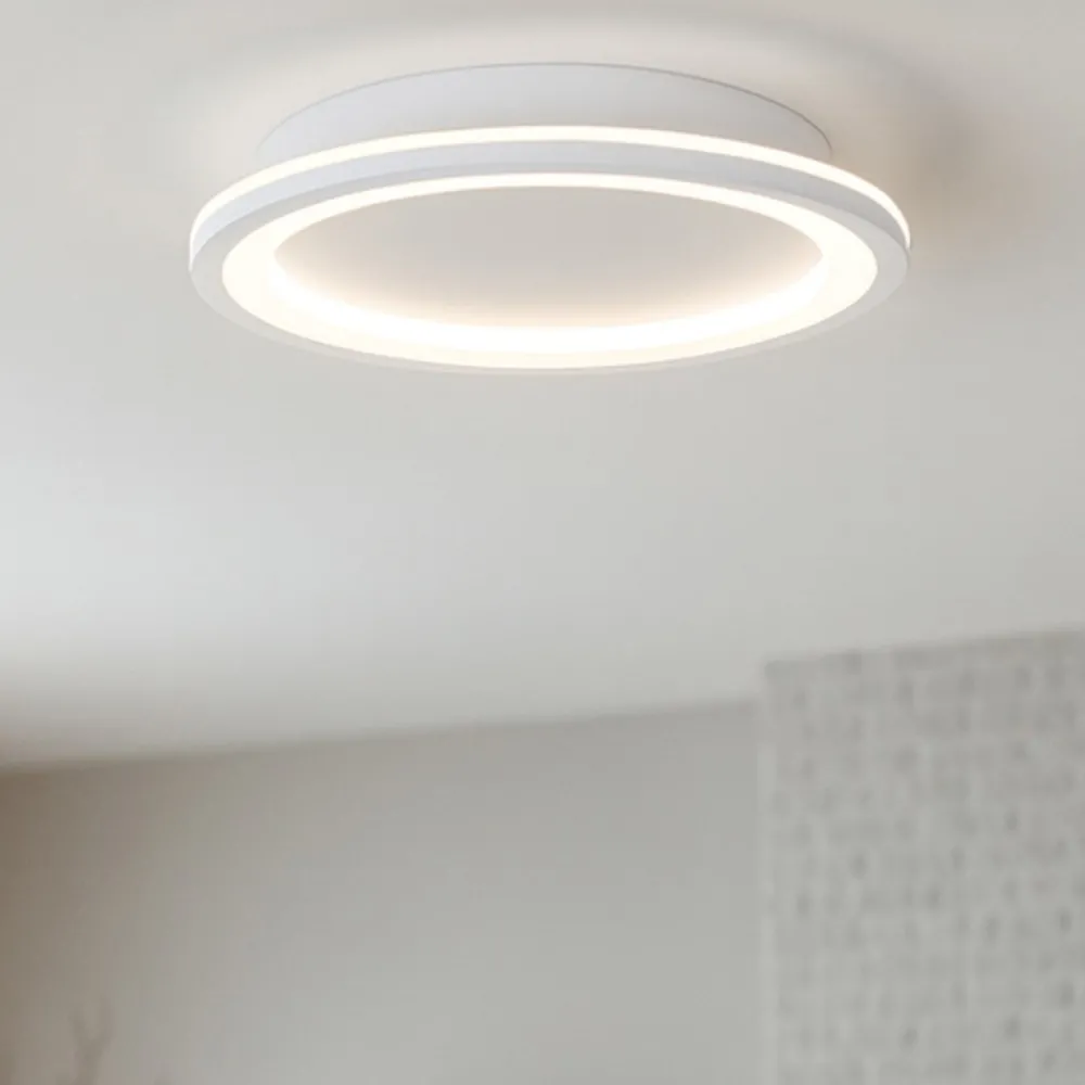 Plafoniere Moderne-Selezionato da Mazzolaluce Plafoniera moderna sottile led 3000k bianca