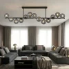 Plafoniere Moderne-Selezionato da Mazzolaluce Plafoniera moderna sprilare sfere di vetro per soggiorno