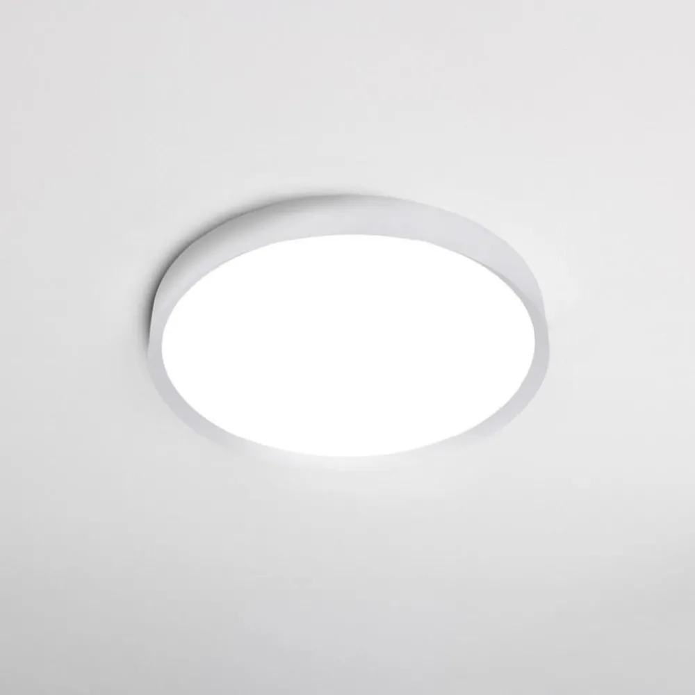 Plafoniere Moderne-Vivida International Plafoniera moderna tonda 50cm bianca led 40w cct dimmerabile