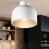 Plafoniere Moderne-Perenz Illuminazione Plafoniera moderna tonda 22cm bianco oro yelmo perenz