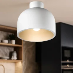 Plafoniere Moderne-Perenz Illuminazione Plafoniera moderna tonda 22cm bianco oro yelmo perenz
