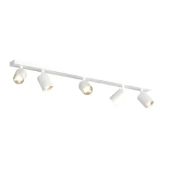 Plafoniere Moderne-Top Light Plafoniera moderna toplight bianca led 5 luci orientabili