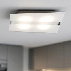 Plafoniere Moderne-Top Light Plafoniera moderna toplight in vetro 50cm design rettangolare