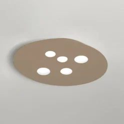 Plafoniere Moderne-Gea Luce Plafoniera moderna tortora luna