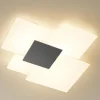 Plafoniere Moderne-Top Light Plafoniera moderna vetri bianco antracite da soggiorno