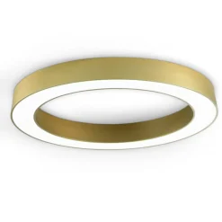 Plafoniere Moderne-Ondaluce Plafoniera moerna globus led 3000k 4000k dimmerabile oro 100cm