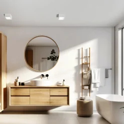 Plafoniere Moderne-Sforzin Illuminazione Plafoniera nasso quadrata per cucina design minimal
