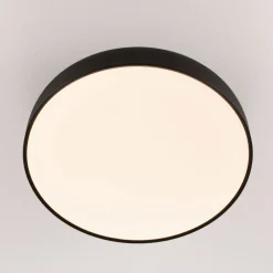 Plafoniere Moderne-Selezionato da Mazzolaluce Plafoniera nera 50 cm moderna per soggiorno led 3000k dimmerabile