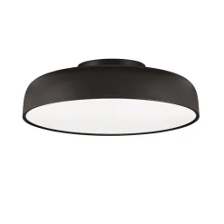 Plafoniere Moderne-Selezionato da Mazzolaluce Plafoniera nera 50 cm moderna per soggiorno led 3000k dimmerabile