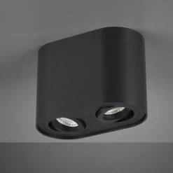 Plafoniere Moderne-Selezionato da Mazzolaluce Plafoniera nera con faretti orientabili gu10 led