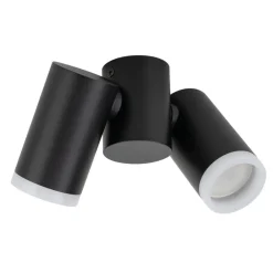 Plafoniere Moderne-Selezionato da Mazzolaluce Plafoniera nera da cucina con faretti orientabili da soffitto
