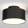 Plafoniere Moderne-Selezionato da Mazzolaluce Plafoniera nera da cucina rotonda 24w 3000k