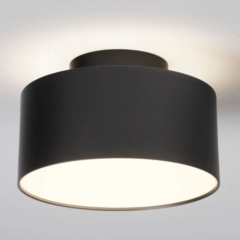 Plafoniere Moderne-Selezionato da Mazzolaluce Plafoniera nera da cucina rotonda 24w 3000k