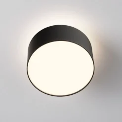 Plafoniere Moderne-Selezionato da Mazzolaluce Plafoniera nera da cucina rotonda 24w 3000k