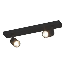 Plafoniere Moderne-Top Light Plafoniera nera due luci led orientabili toplight
