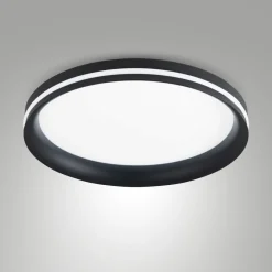 Plafoniere Moderne-Fabas Luce Plafoniera nera led isy per cucina moderna