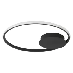 Plafoniere Moderne-Selezionato da Mazzolaluce Plafoniera nera led 3000k circolare per soggiorno