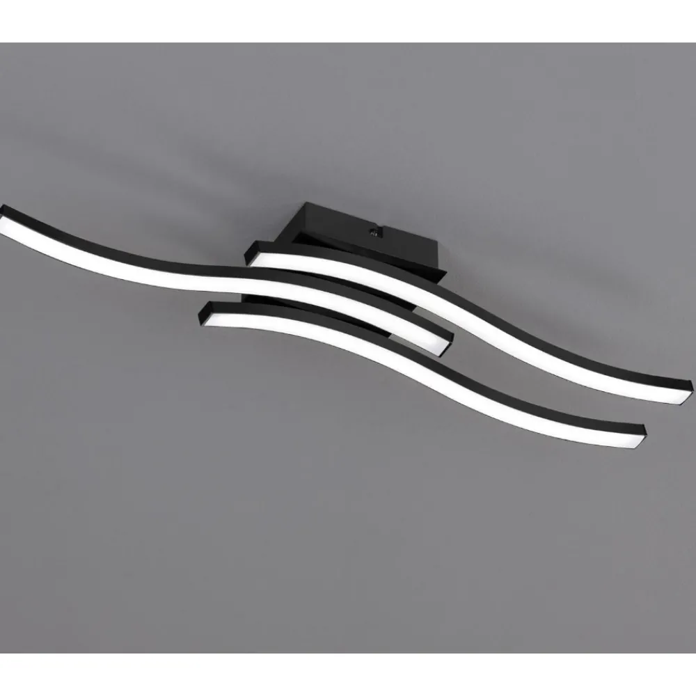 Plafoniere Moderne-Selezionato da Mazzolaluce Plafoniera nera led 15w 4000k design moderna