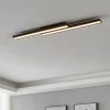Plafoniere Moderne-Eglo Plafoniera nera led 21w rgb dimmerabile app bluetooth saliteras