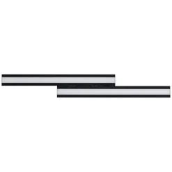 Plafoniere Moderne-Eglo Plafoniera nera led 21w rgb dimmerabile app bluetooth saliteras