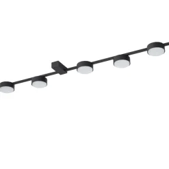 Plafoniere Moderne-Selezionato da Mazzolaluce Plafoniera nera luminosa moderna per cucina