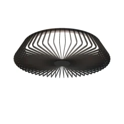 Plafoniere Moderne-Selezionato da Mazzolaluce Plafoniera nera moderna led dimmerabile con telecomando app