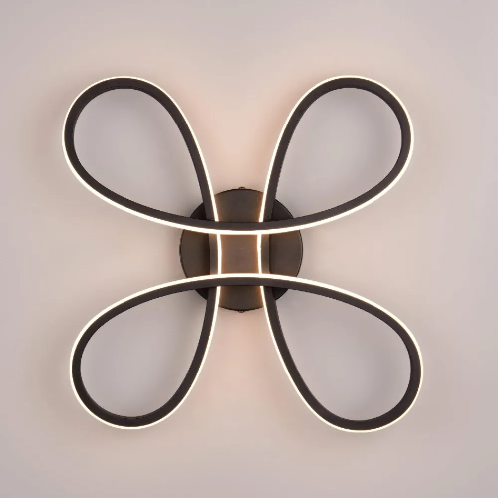 Plafoniere Moderne-Selezionato da Mazzolaluce Plafoniera nera moderna led 22w 3000k dimmerabile