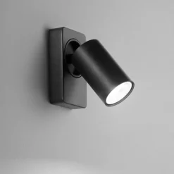 Plafoniere Moderne-Perenz Illuminazione Plafoniera nera oddy perenz cilindro spot orientabile