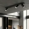 Plafoniere Moderne-Perenz Illuminazione Plafoniera nera oddy perenz spot cilindri orientabili