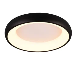Plafoniere Moderne-Selezionato da Mazzolaluce Plafoniera nera rotonda 46cm led 29w dimmerabile per cucina