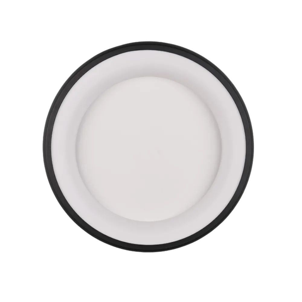 Plafoniere Moderne-Selezionato da Mazzolaluce Plafoniera nera rotonda 46cm led 29w dimmerabile per cucina