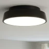 Plafoniere Moderne-IsyLuce Plafoniera nera tonda led 3000k 4000k