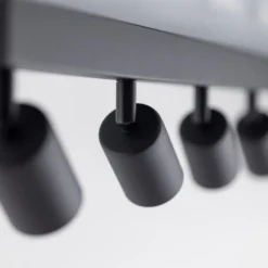 Plafoniere Moderne-Selezionato da Mazzolaluce Plafoniera nero con 6 faretti orientabili
