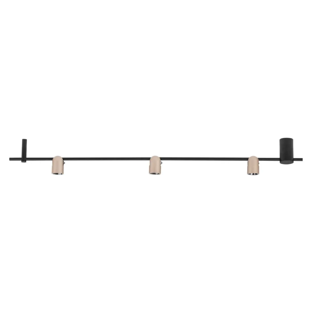 Plafoniere Moderne-Selezionato da Mazzolaluce Plafoniera nero marrone con faretti orientabili led 21w 3000k dimmerabile