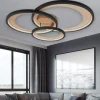 Plafoniere Moderne-Selezionato da Mazzolaluce Plafoniera nero oro moderna da salotto led 3000k dimmerabile