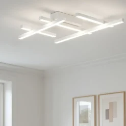 Plafoniere Moderne-Perenz Illuminazione Plafoniera net bianca perenz led 30w cct design moderna