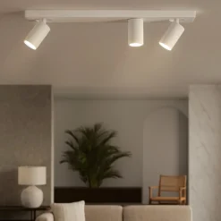 Plafoniere Moderne-Perenz Illuminazione Plafoniera obby perenz bianca con tre spot orientabili