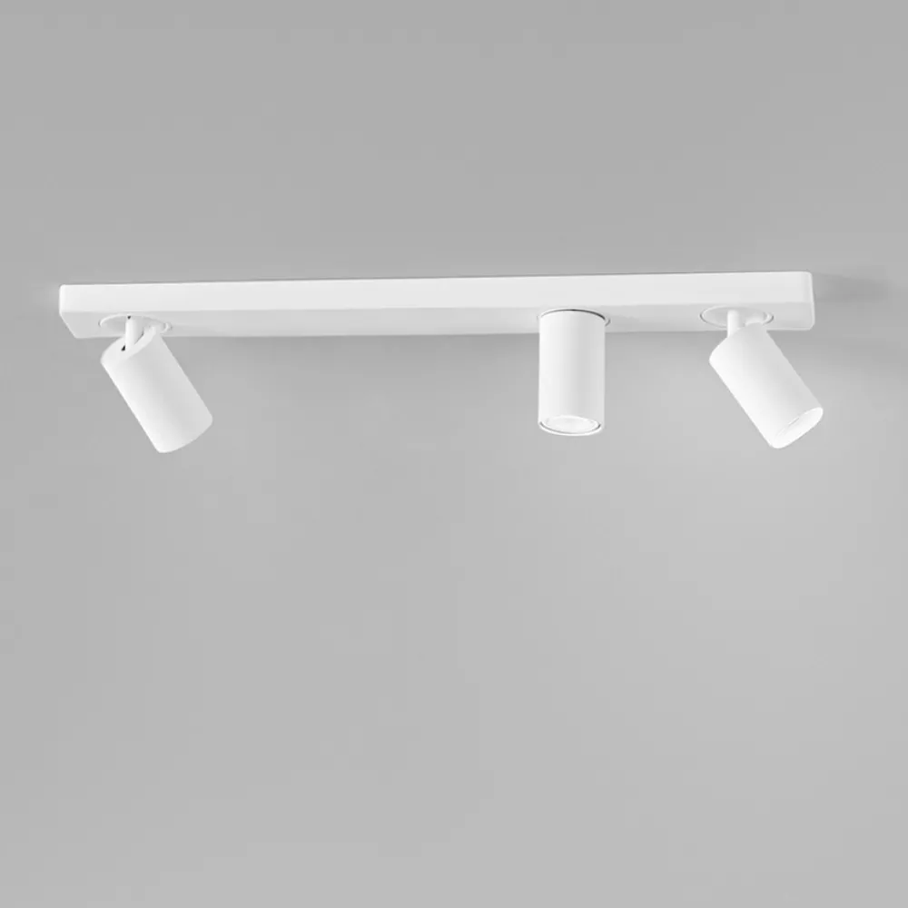 Plafoniere Moderne-Perenz Illuminazione Plafoniera obby perenz bianca con tre spot orientabili