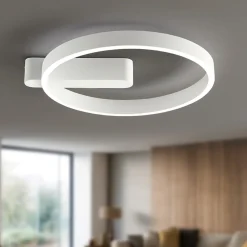 Plafoniere Moderne-Perenz Illuminazione Plafoniera off bianca design moderna led cct perenz