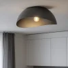 Plafoniere Moderne-Selezionato da Mazzolaluce Plafoniera opi cupola 50cm semisfera nera moderna