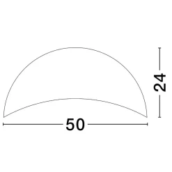 Plafoniere Moderne-Selezionato da Mazzolaluce Plafoniera opi cupola 50cm semisfera nera moderna