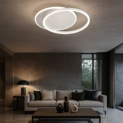 Plafoniere Moderne-Perenz Illuminazione Plafoniera orbit bianca design moderna led 43w 3000k perenz