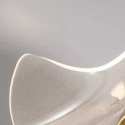 Plafoniere Moderne-Selezionato da Mazzolaluce Plafoniera oro design fazzoletto led 31w 3000k moderna