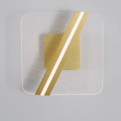 Plafoniere Moderne-Selezionato da Mazzolaluce Plafoniera oro led 3000k per soggiorno minimal